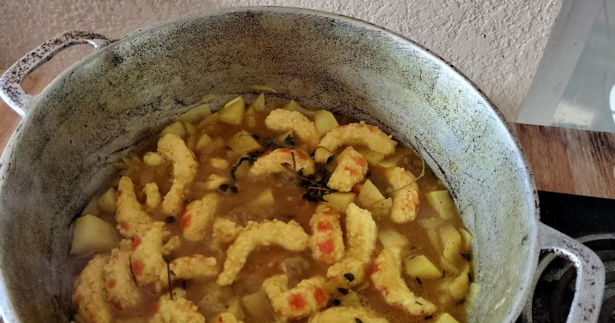 Planted-Based Jamaican Curry Shrimp