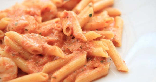 Miso Vodka Sauce with Shiitake Bacon  Miso Vodka Sauce with Shiitake Bacon