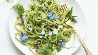Flowering Pesto Pasta