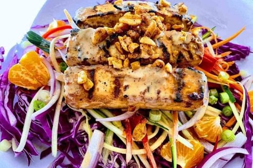 Vegan-Grilled-Tofu-Satay-on-Zucchini-Slaw-Salad