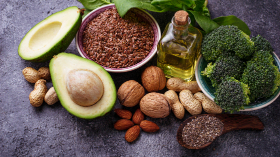 healthy vegan fats and oils nuts avocado