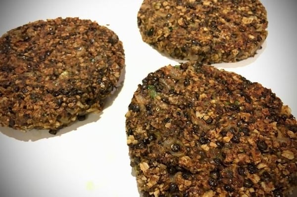 No Meat Lentil Mushroom Plant-Based Burger Patties No Meat Lentil Mushroom Plant-Based Burger Patties