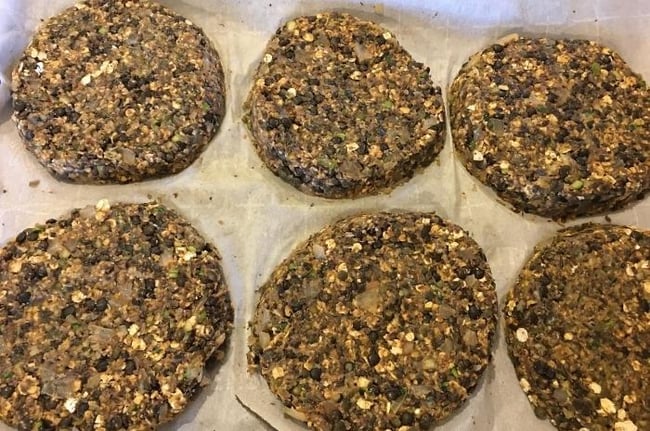 lentil-mushroom-burger-patties-shaped