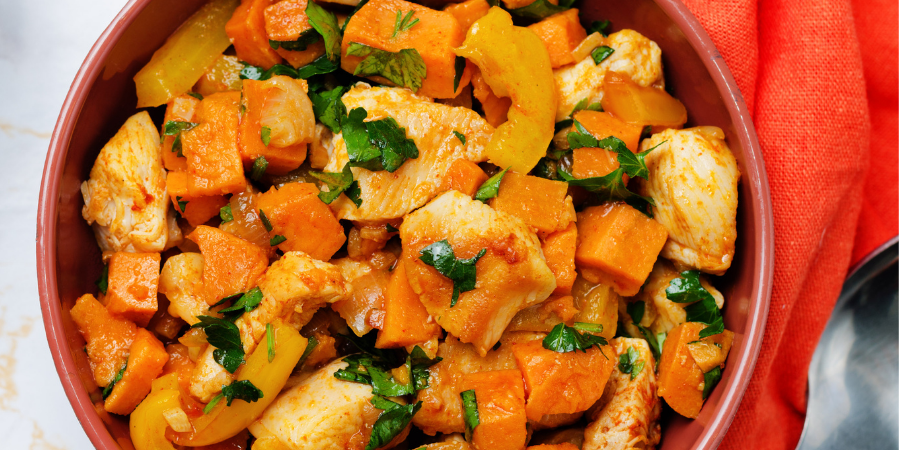 Sweet Potato & Black Bean Quinoa Bake 