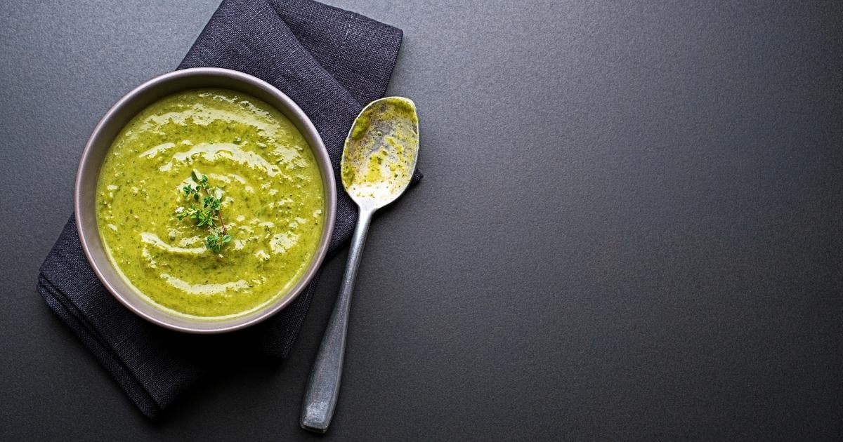 Assuaged-Blog-Green-Soup-Black-Background-Napkin-Image