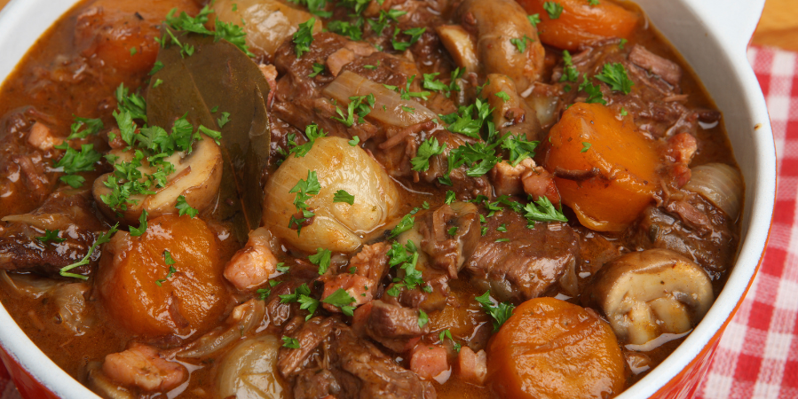 Mushroom Bourguignon