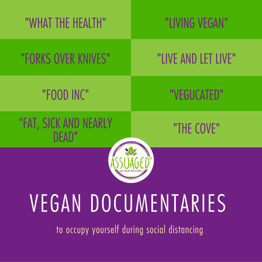 Vegan Documentaries Be Ready to Fight Graphic- Covid-19 Instagram Post Yellow Pink and Purple
