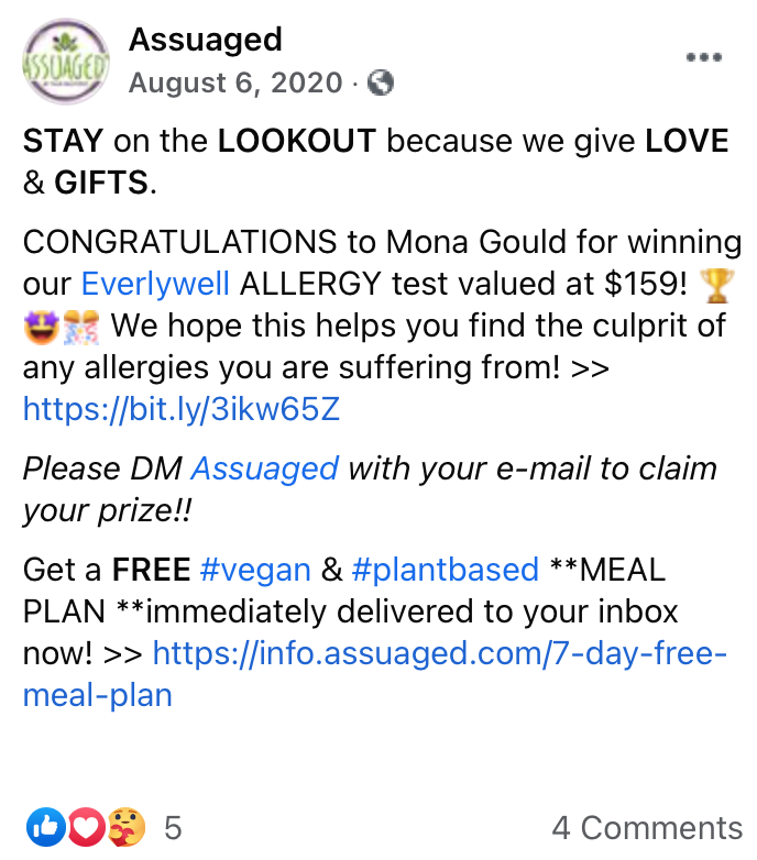 Assuaged-Giveaway-Everlywell-Test-Mona-Gould