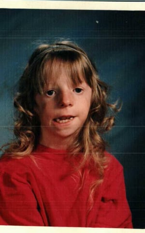 Cynthia’s school picture as a child.