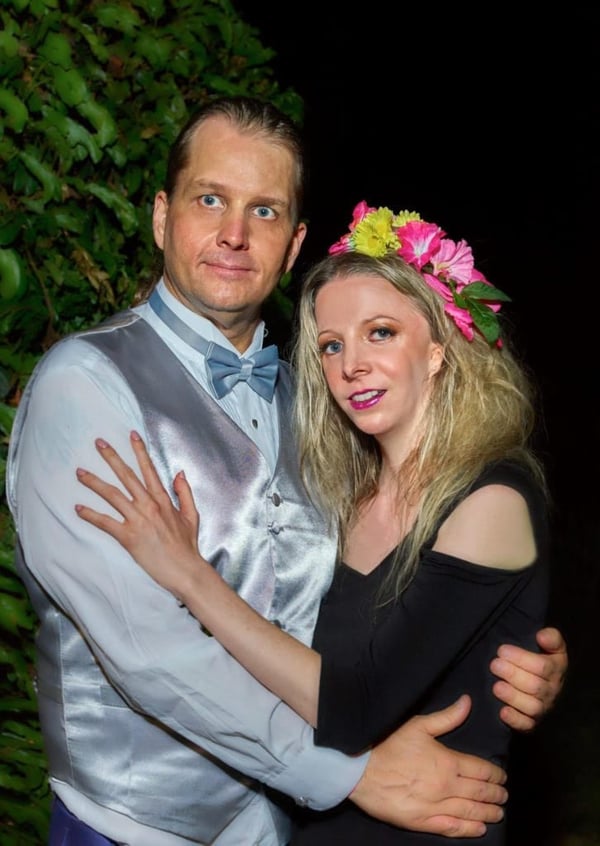 Thane and Cynthia Murphy at Kiss the Monkeys Beverly Hills Ball. Photographer: Peter Koutun