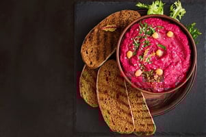 Vibrant-Homemade-Beetroot-Hummus-Dip