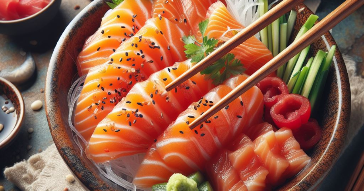 Bowl-Of-Steelhead-Trout-Sashimi