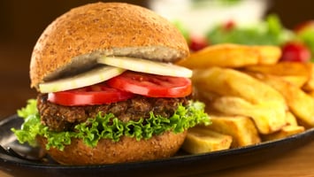 No Meat Lentil Mushroom Plant-Based Burger Patties
