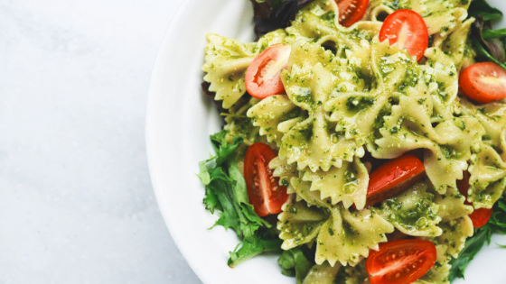 Avocado Kale Spinach Pesto Farfalle