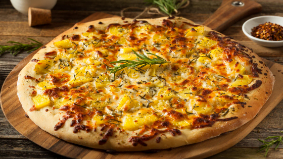 Vegan Potato Pizza with Rosemary Vegan Potato Pizza with Rosemary