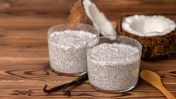 Easy Vegan Coconut Chia Pudding Vanilla
