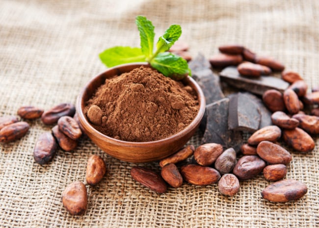 raw cocao nibs powder superfood dark chocolate blog image