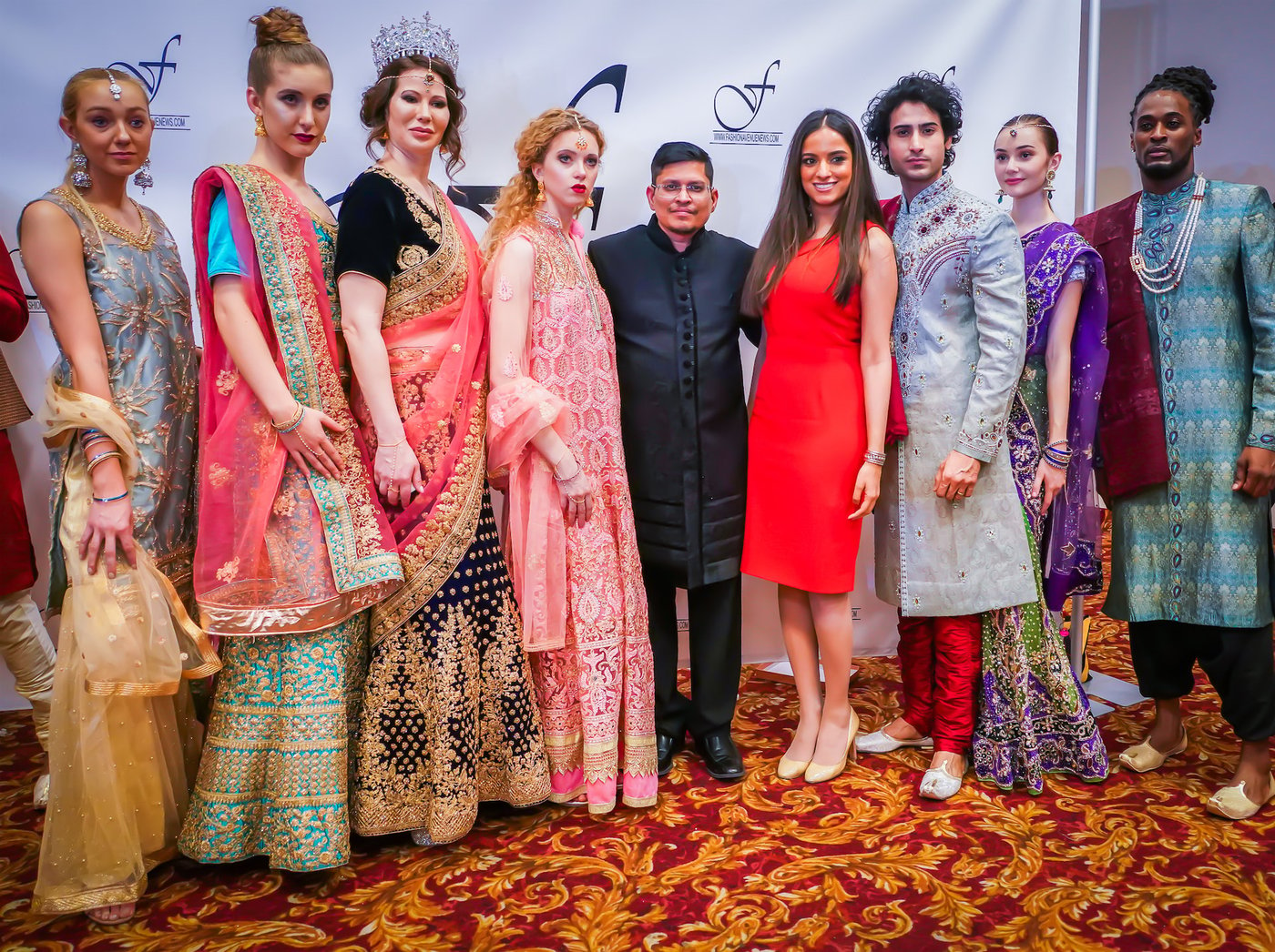 Prashant Goyal of Heritage India Fashions celebrates beauty in diversity by featuring models with disabilities at Kiss the Monkeys Celebrity Gala FAO Schwarz Royalton