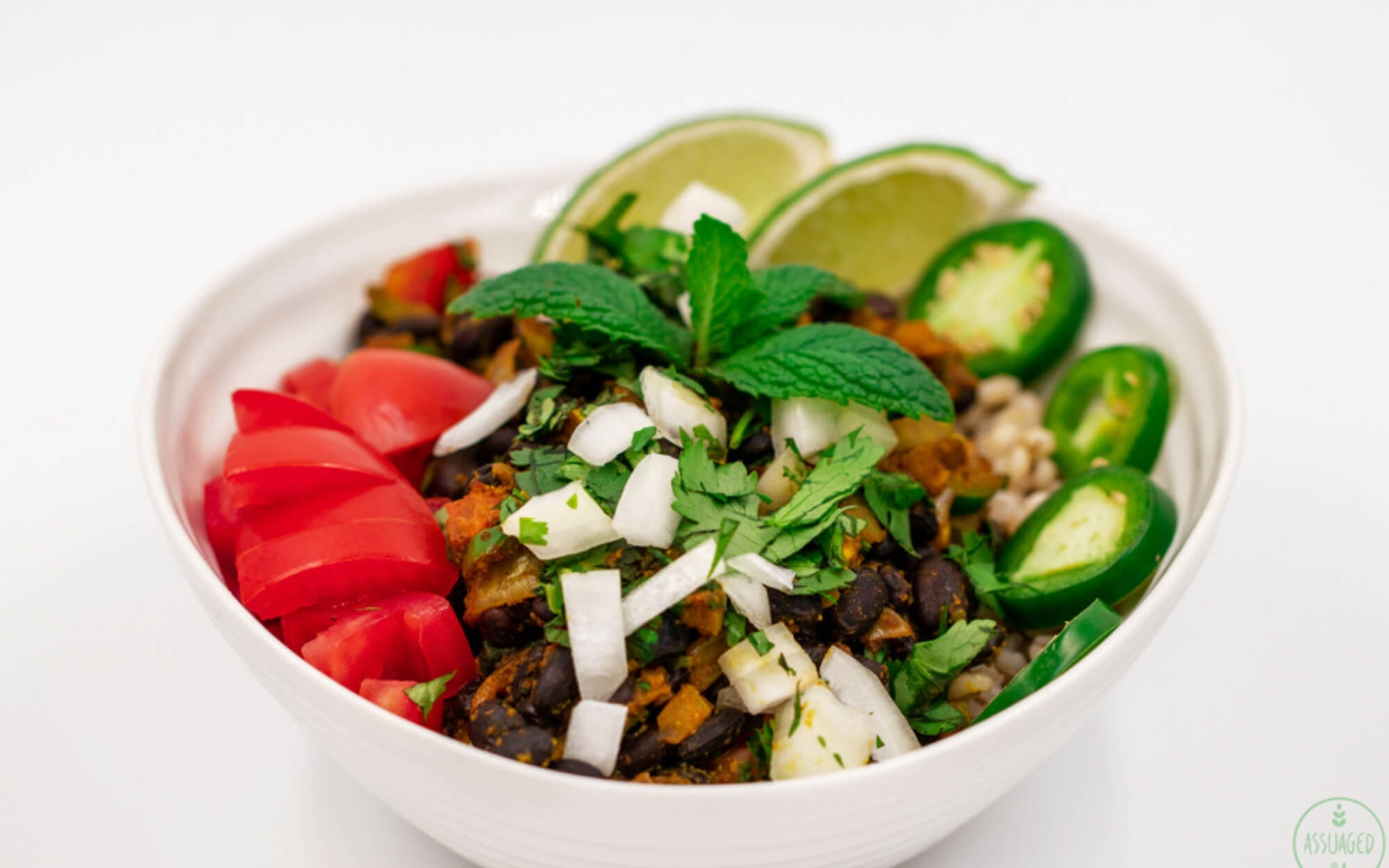 Quick Black Bean Bowl with Citrus Rice