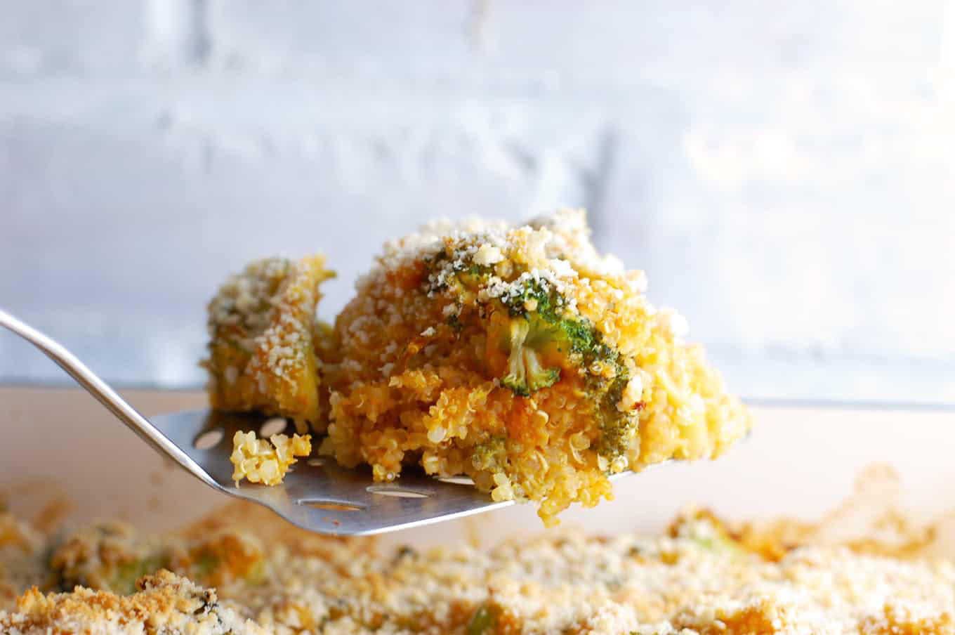 Vegan Quinoa Broccoli Casserole