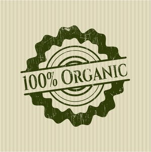 100% Organic rubber stamp