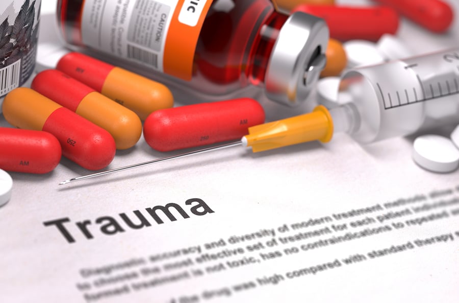 Trauma - pills dealing with pain and chronic inflammation