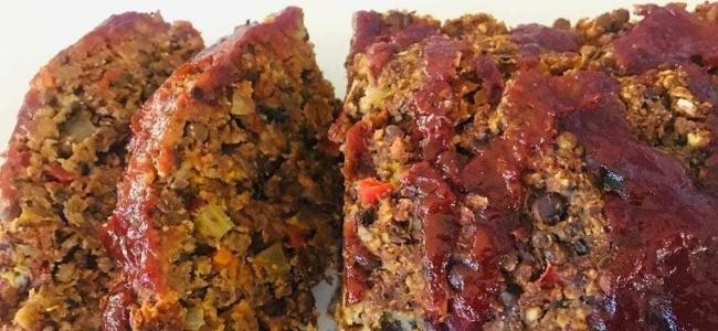 Vegan Lentil Meatless Meatloaf